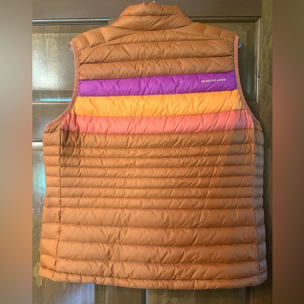 Cotopaxi Orange and Purple Fuego Down Vest. Womens XL. NWT. - Picture 5 of 13